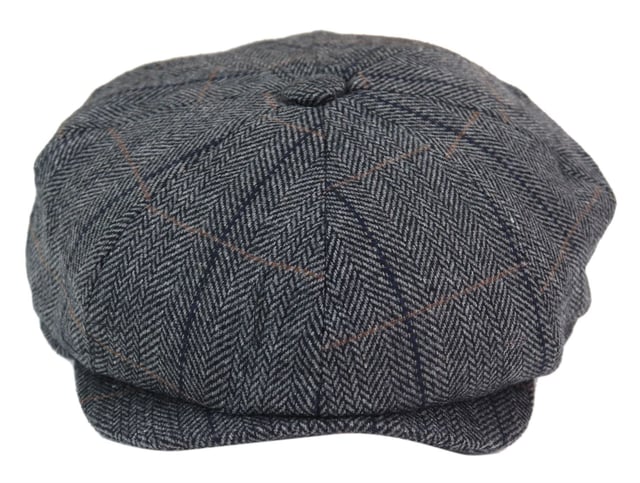 Mens Peaky Blinders Tweed Hat Newsboy Gatsby Flat Baker Boy Grandad Ivy Cap Hats, Mens 8 Panel Original Newsboy Vintage Retro Hat, Herringbone Tweed Textured Material Available in 2 Amazing Colours, Great For Smart Casual Wear, Perfect For Retro Vintage Look, Available in 4 Sizes!, Many More Styles & Colours Available in Store!