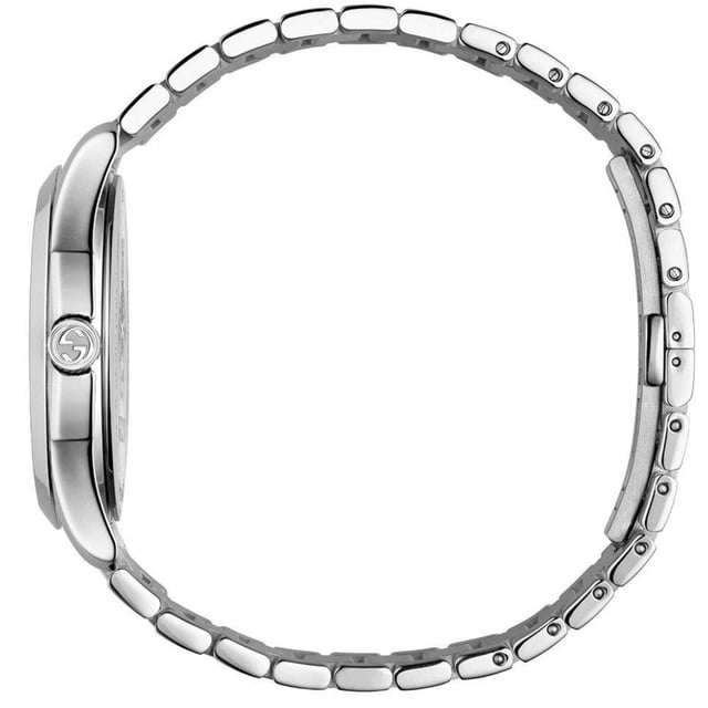 Model: YA1264028AEAN: 0731903409972Movement: QuartzBracelet color: Silver-toneWaterproofing: 50 meters / 165 feetDial Color: SilverBracelet material: Stainless SteelDial diameter: 38 mmGender: WomensDisplay: AnalogStyle: LuxuryShape: RoundCase color: Silver
