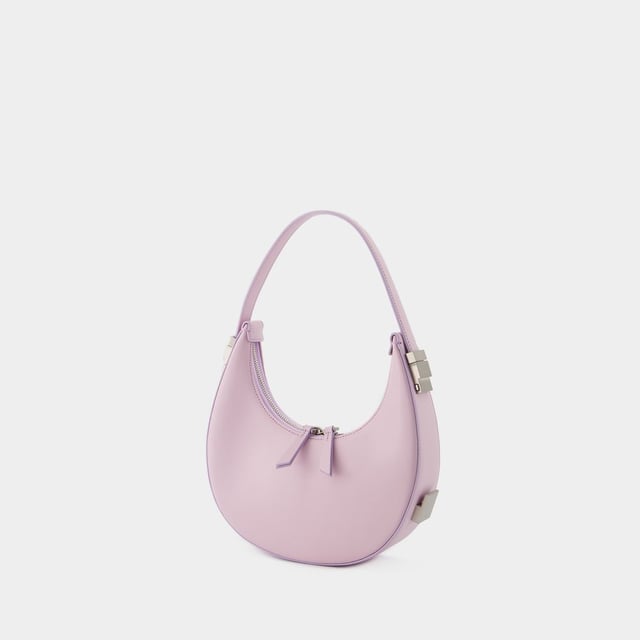 A mano - Material: piel de ternero lisa. Forro: nailon. Colores: MORADO - LAVANDA. Piel de becerro lisa. Cierre: cremallera superior. Disposición interior: un bolsillo de parche. Width: 21. Height: 11. Length: 6.
