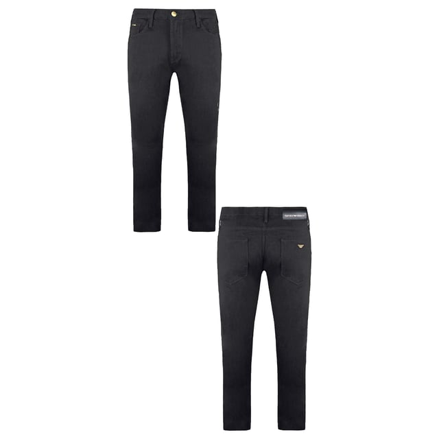 Emporio Armani Gold Series Mens Slim Fit Dark Grey Jeans 6Z1J00 1D2JZ 0006