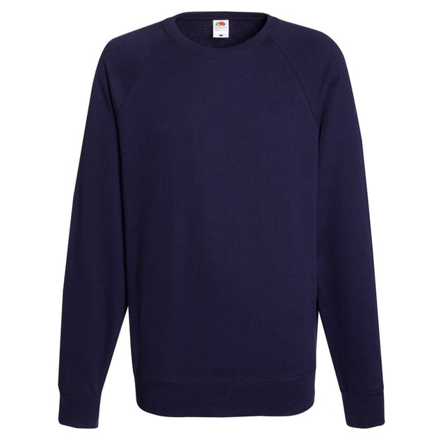 Lightweight unbrushed fleece. Raglan sleeves. Neck, waist and cuff in Cotton/Lycra® rib. Produced using Belcoro® yarn for a softer feel and cleaner printing process. Weight: 240g/m². Fabric: 80% Cotton 20% Polyester. Size: 2XL (Chest To Fit (ins): 47-49). Size: L (Chest To Fit (ins): 41-43). Size: M (Chest To Fit (ins): 38-40). Size: S (Chest To Fit (ins): 35-37). Size: XL (Chest To Fit (ins): 44-46).