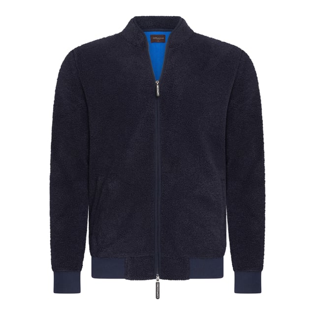 Chaleco Cappuccino Italia para hombre. El chaleco está hecho de poliéster de alta calidad y tiene un corte regular.  Marca: Cappuccino ItaliaNombre del modelo: Sherpa FleeceCategoría: chaleco para hombreComponentes: poliésterColor: azul marino.