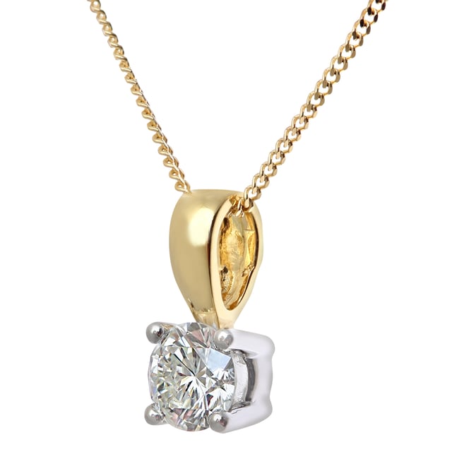 Oro blanco de 18 quilates (750): 2,4 g; # Diamante: 0,5 ct