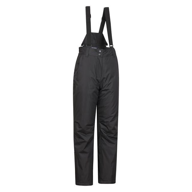 100% Polyester. Filling: Microfibre. Pockets: 2 Side Pockets, Zip. Belt Loops, Detachable Braces, Padded, Side Zip Ankles, Snow Gaiters, Touch Fastening Closure. Fabric Technology: DWR Finish, Heat Retention, High Warmth, Insulating, Isotherm, Snowproof, Thermal, Thermal Tested -20c, Water Resistant. Waistline: Elasticated. Fastening: Stud, Zip Fly.