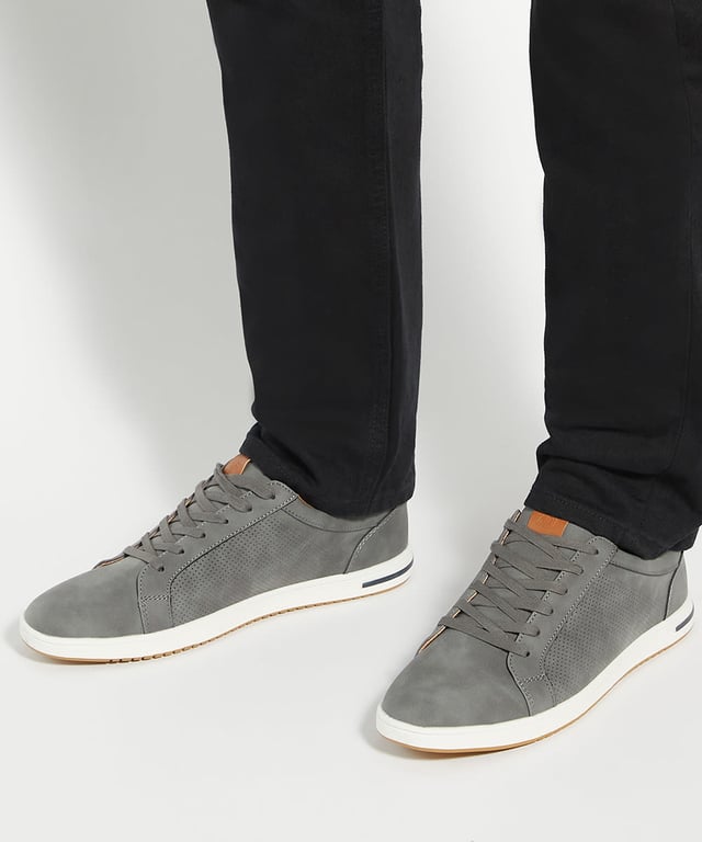 Dune Mens Tezzy - Perforated Lace-Up Trainers Keep things cool and casual with our Tezzy trainers. Perfect for off-duty days, they're designed with breathable perforations and a secure lace-up fastening ensuring the perfect fit.