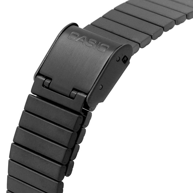 This Casio Casio Collection Vintage Analogue-Digital Watch for Unisex is the perfect timepiece to wear or to gift. It's Grey  Rectangular case combined with the comfortable Grey Stainless steel watch band will ensure you enjoy this stunning timepiece without any compromise. Operated by a high quality Quartz movement and water resistant to 3 bars, your watch will keep ticking. This is a perfect elegant and casual watch for you, it's a great gift for family or friends -The watch has a calendar function: Day-Date, Stop Watch and Alarm  This Analogue-Digital watch has a calendar function: Day-Date , Stop Watch, Alarm and Dual Time High quality 20 cm length and 20 mm width Grey Stainless steel strap with a Folding Clasp Case measurements: 30 X 40 mm, case thickness: 8 mm, case colour: Grey and dial colour: Brown
