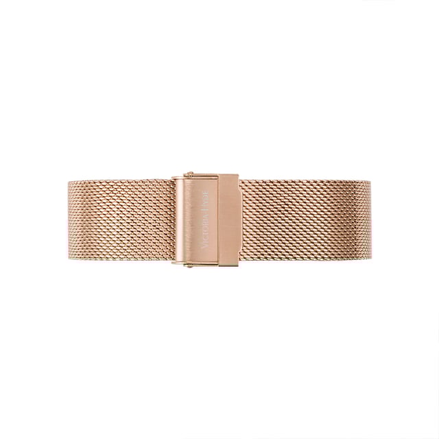 This wristwatch in a classic design is not only classy and timeless, but can also be combined with any outfit. With a size of 34mm, this ladies' watch is one of the more discreet variants from the Metropolitan collection. With its matte white dial and rose gold mesh band, it is the perfect companion for both day and evening wear. The watch strap is easily interchangeable with other 14mm straps, allowing you to customize the watch and match your personal look. The small second movement on the dial is not only a symbol of style, but also lets you know the time accurately at all times. The rose-gold metal case perfects the timeless chic in a special way. The clasp, also rose gold, with simple click system is quick and easy to open and close.

Movement：Miyota 2035
Glass：Mineral glass
Watch band material： Stainless steel mesh band
Case diameter： 34 mm
Case thickness：8.0 mm
Water resistant：3 atm
Watch strap length：190 mm
Watch strap width : 14 mm