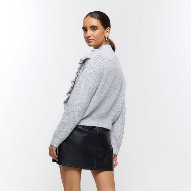 River island grey pearl jumper discount