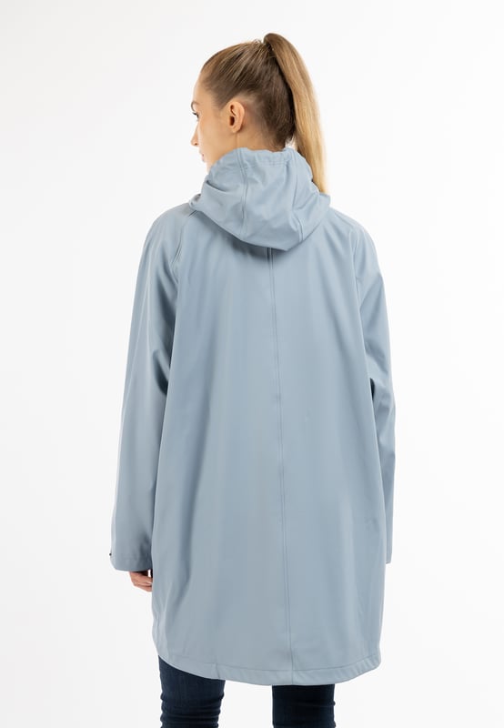 Schmuddelwedda Oversized Regenmantel Damen Hellblau-271