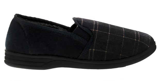 Dr Keller Mens Slippers Full Eric Slip On navy