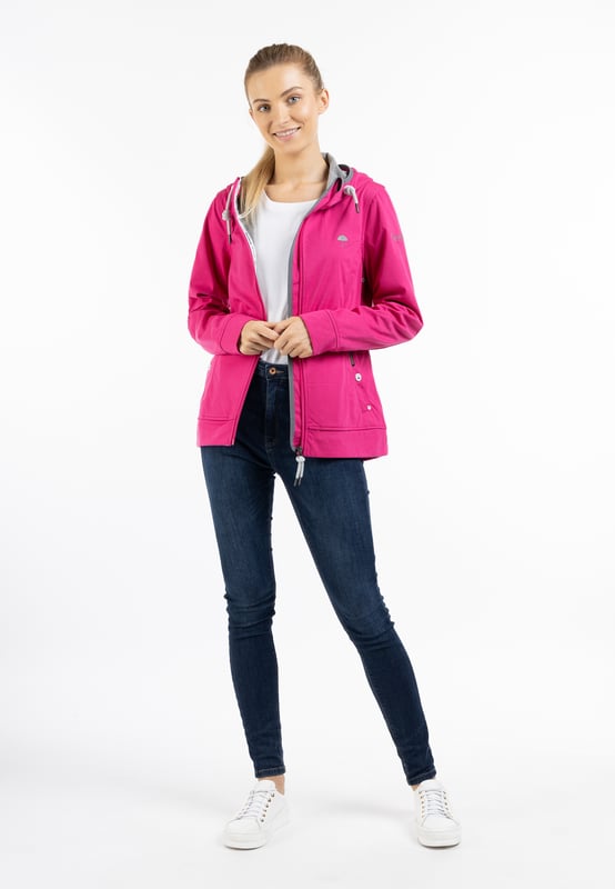 Beschichtung: 100% Thermo-Polyurethan  Eine dünne, leichte Jacke, die trotzdem warm und trocken hält. Voilá! Die Übergangsjacke von Schmuddelwedda hat ein weiches, sehr tragefreundliches Außen- und Innenmaterial, das dank einer wasserdichten Zwischenlage keine Nässe durchlässt. Die Kapuze verfügt über Tunnelzug und Kordel und kann mit den runden Holzstoppern leicht reguliert werden. Der figurnahe Schnitt erhält durch die Ziernähte einen dynamischen Look, während die elastischen Pipings zusätzlichen Schutz bieten. Ein Reißverschluss mit Kinnschutz und praktische Eingrifftaschen mit Reißverschluss vervollständigen das funktionale Design.  Funktionsjacke