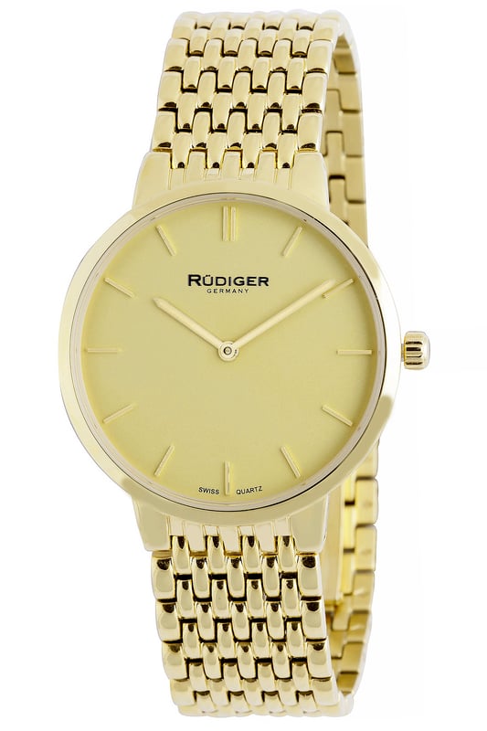 Rudiger: reloj de oro para hombre Kassel.