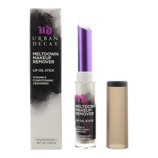 Meltdown Make-up Remover Lip Oil Stick is designed to remove even the most stubborn of lip sticks and glosses. The oil is soft on the lips, despite removing the make up, and is also non-irritating, with nourishing ingredients which leave lips clean and refreshed..