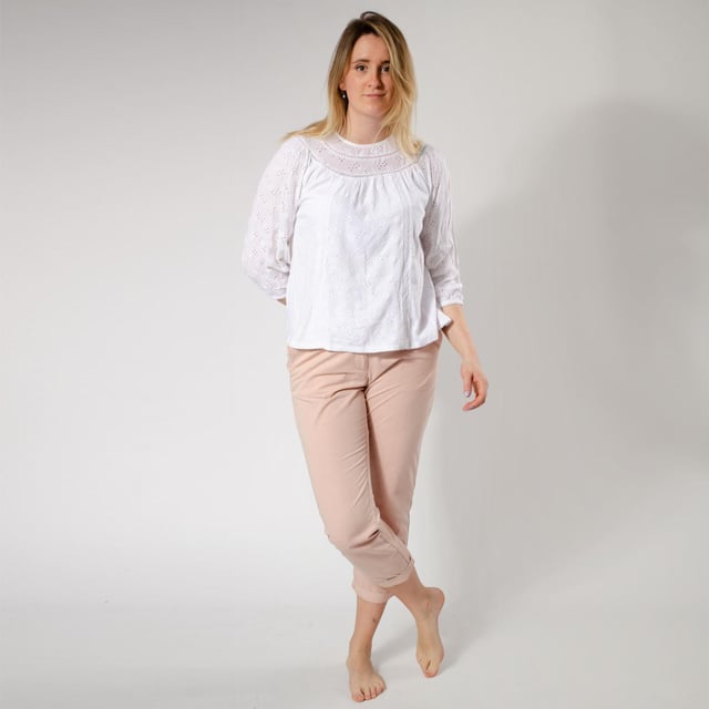 Cotton Broderie Lace Blouse