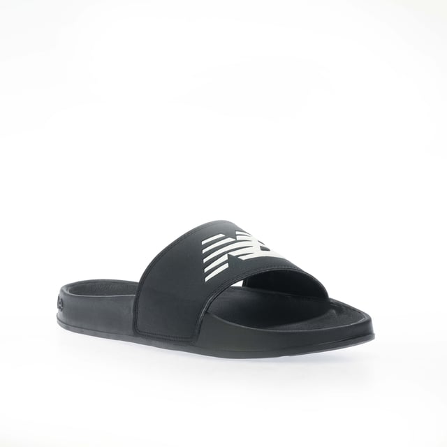 Men s New Balance 200 Slide Sandals in Black White