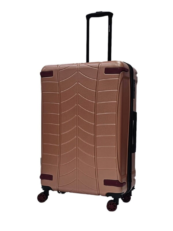 Hard shell rose gold suitcase 2025