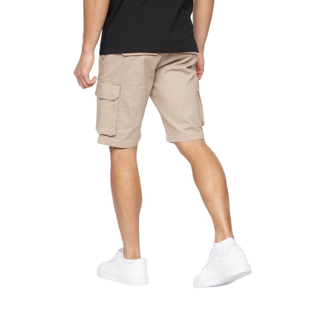98% Cotton, 2% Elastane. Fabric: Canvas, Stretch. Design: Plain. Pockets: 2 Side Pockets, 2 Thigh Pockets, 2 Back Pockets, Flap Closure. Fastening: Button, Zip Fly. Fabric Technology: Durable, Flexible. Belt Loops, Leather Patch.