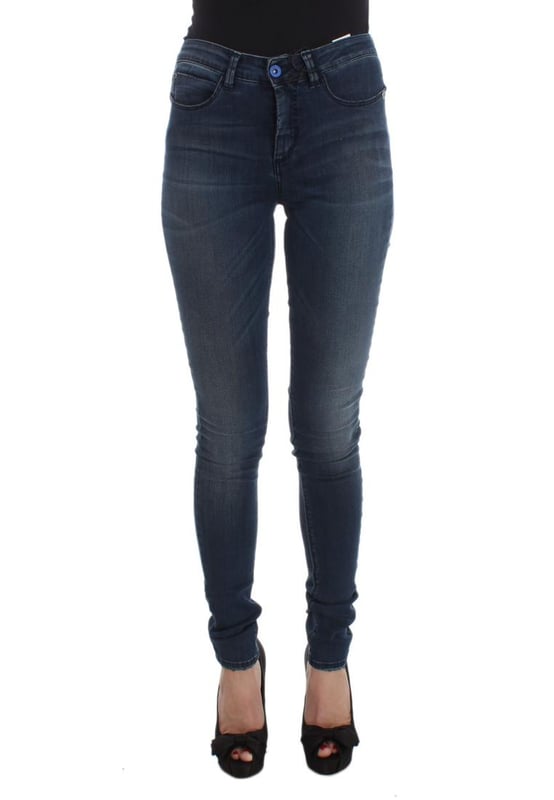 Jeans CoSTUME NATIONAL CNC de corte Slim Fit con detalles de logo  
  Nuevos con etiquetas  
  100% auténticos  
  Estilo de corte ajustado  
  Color: Azul  
  Material: 74% Algodón 24% Nylon  
  Cierre: Cremallera y botón  
  Detalles del logo  