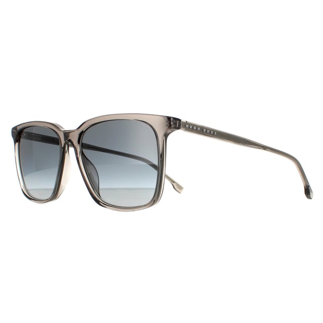 Hugo Boss Rectangle Mens Grey Dark Grey Gradient 1086 S Sunglasses