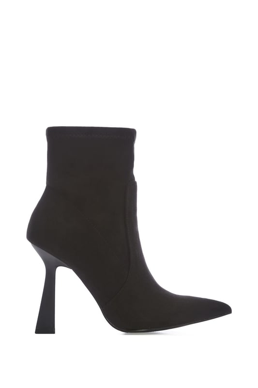 Kaila Black Alcantara Alcantara Ankle Boots