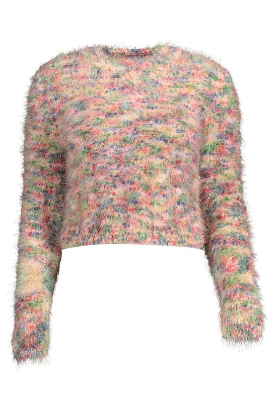 Pink cotton shirt
  Long-sleeved
  Round neck
  Contrasting details
  Brand logo
Material: 5% Cotton 95% Polyamide