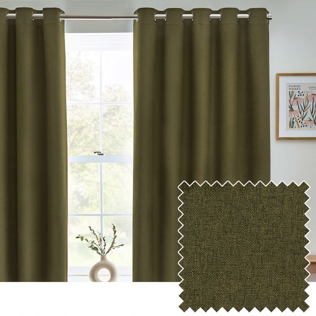 In modern fresh tones, the Dawn blackout eyelet curtains provide both functionality and effectiveness for your home. The soft-textured, temperature regulating marl effect fabric not only keeps out the light, but also ensures your home is cool in summer and warm in winter.