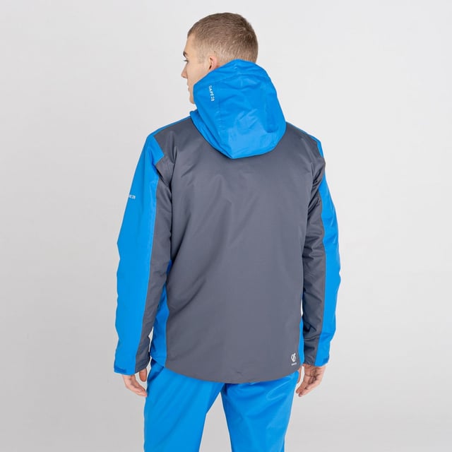 Fabric: Fleece Backed. Design: Colour Block, Logo. Fabric Technology: Ared 10000, Breathable, Durable, Waterproof. Fleece Panel, Goggle Stash With Lens Wipe, Lined, Padded, Snowskirt, Taped Seams. Cuff: Adjustable. Neckline: Hooded. Sleeve-Type: Long-Sleeved. Hood Features: Packaway. Pockets: Ski Pass Pocket, 2 Lower Pockets. Fastening: Full Zip. Hem: Adjustable, Gel Grip. Sustainability: Made from Recycled Materials.