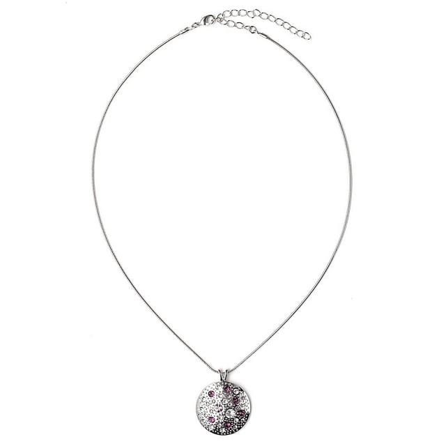 Collar Sun EXCLUSIVE EDITION con cristales de Swarovski violeta claro plateado• colección: Sun• material: cristales de Swarovski, metal rodiado plateado• dimensiones: 28x28 mm• color: violeta claro• longitud del collar: 45 cm• tipo de cierre: mosqueton