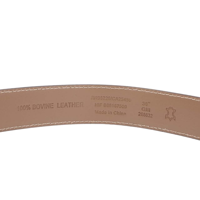 Ted Baker Grisham Leren Riem in bruin.- D-ring gesp.- Afgeronde rand.- 100% Rundleer.- Ref: 268632BROWN.