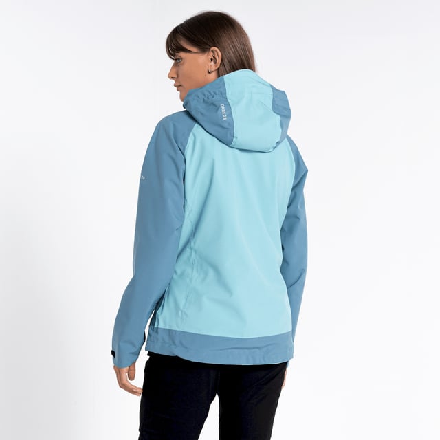 Dare 2B Denote Waterproof Breathable Taped Seams Underarm Vents Detachable Hood With Wired Peak Jacket 51115645
