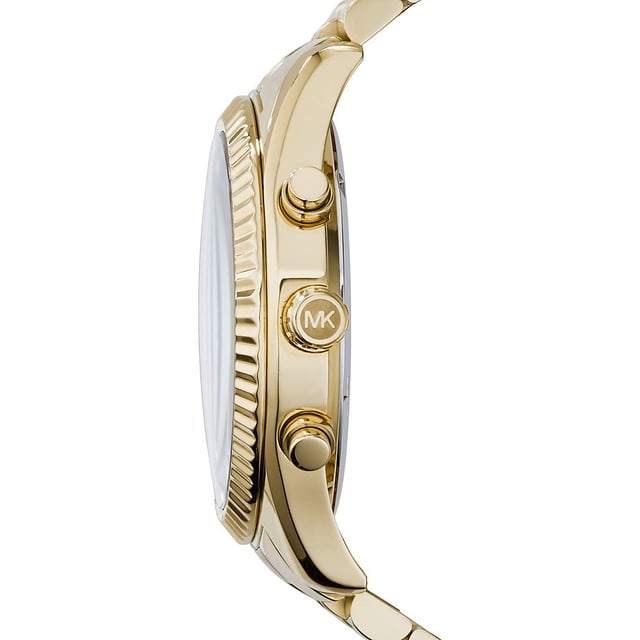 EAN 4051432748301. Michael Kors Lexington MK8286 is een geweldig en zeer indrukwekkend herenhorloge. Het materiaal van de kast is PVD verguld en de zwarte wijzerplaat geeft het horloge die unieke look.