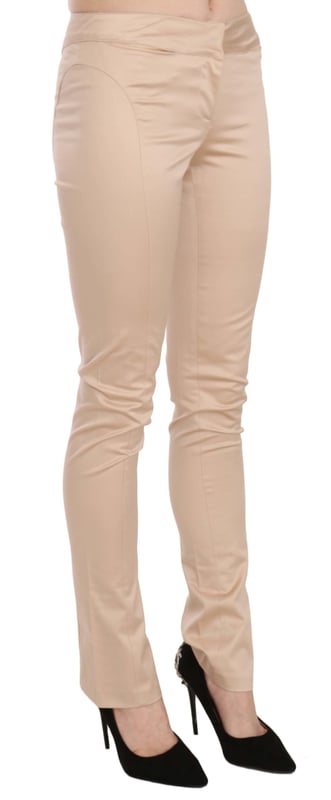 Brand new met labels  
Gemaakt in Italië  
Lage taille  
Skinny fit  
Crème kleur  
Rits sluiting  
Logo details  
Materiaal: 97% Katoen 3% Elastaan  