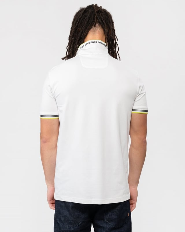 Boss Paul Curved Polo Shirt Natural