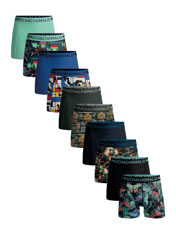 Muchachomalo Boxershorts 3er Pack - Baumwoll Unterwäsche Für Herren