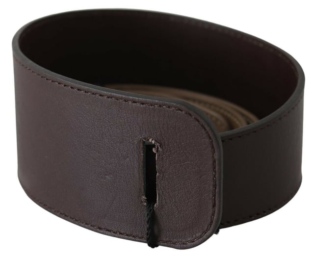 Brand: GF FERRE
  Condition: Brand new with tags
  Material: Leather
  Color: Dark Brown
  Motive: Solid pattern
  Hardware: Black-tone
  Buckle fastening
  Made in Italy
  Logo details
Material: Leather