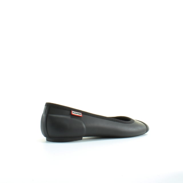 Hunter Original Ballet Pumps Black Synthetic Womens Slip On Flat Shoes
