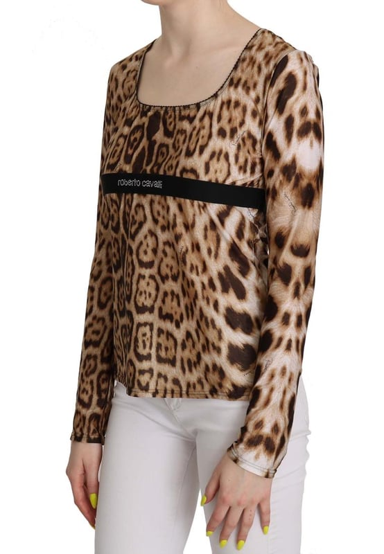 Blusa de cuello redondo de leopardo marrón para mujer de Roberto Cavalli Marca: Roberto Cavalli
Condición: Nuevo con etiquetas
Color: Marrón
Estilo: Top de leopardo de cuello redondo y manga larga
Material: 75% Poliamida 25% Elastano
Detalles del logo
Género: Mujeres