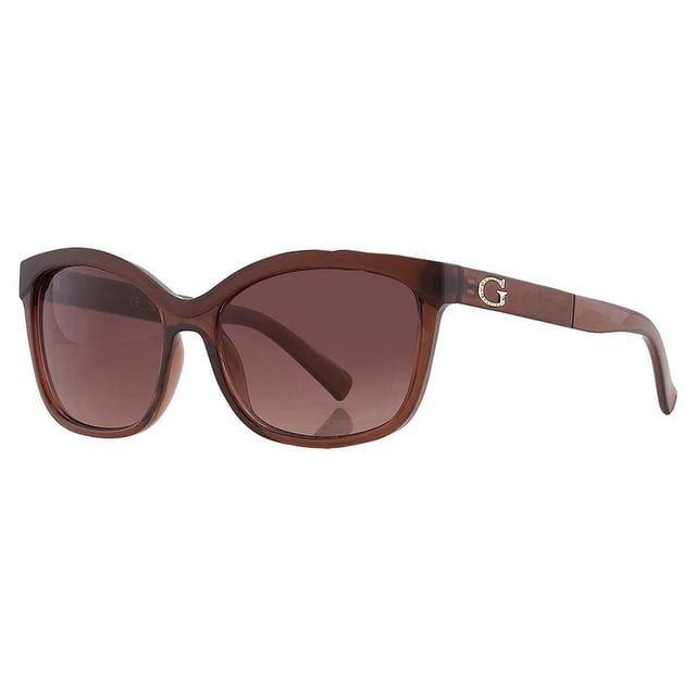 GUESS GF0300-5745F gafas de sol de mujer• material: resina• color: marrón• tamaño: 58/18/135 mm (longitud de la lente / ancho del puente / longitud de la varilla)  DEGRADED-CATEGORY 3
