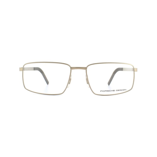Porsche Design Glasses Frames P8314 D Light Gold 55mm are another technically superb and enginereed design which has a metal frame in a rectangular style and are designed for men