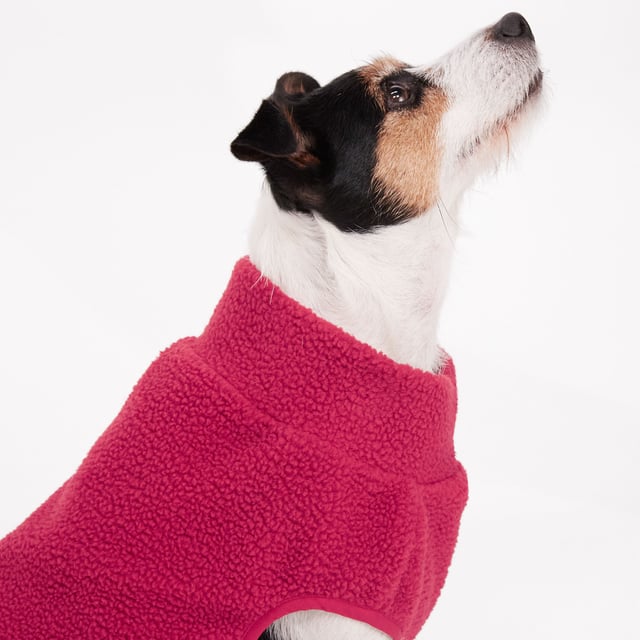 Bowwow Sherpa Dog Coat Cerise