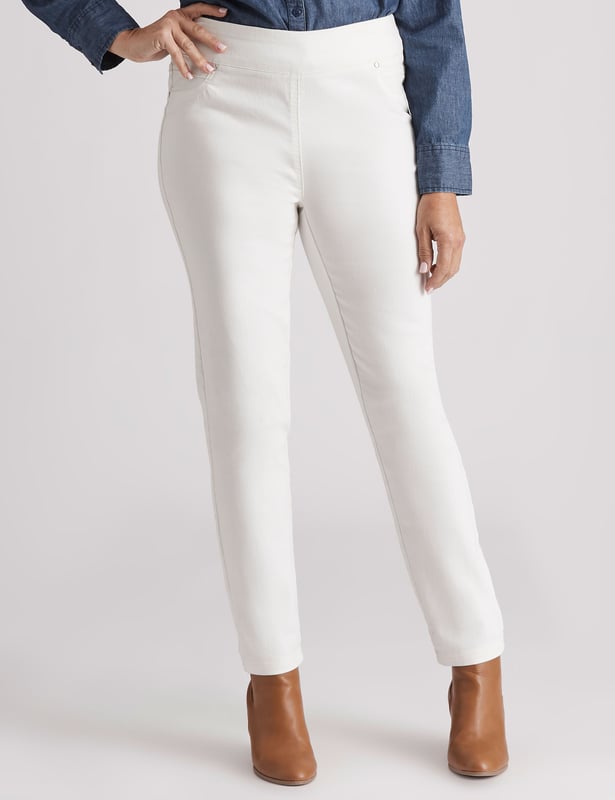 MILLERS Womens Jeans Beige Full Length Cotton Pants Smart