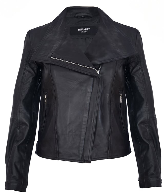 Elevate your style with this season's must-have fashion accessory Ã¯Â¿Â½ a perfectly crafted leather jacket that flawlessly combines cutting-edge design with timeless elegance. Here's why this jacket stands out:  
Classic Biker Spirit: This jacket embodies the classic biker spirit, featuring detailed paneling throughout for an authentic and stylish look. 
Customized Fit: Zipped gauntlet cuffs allow you to tailor the fit to your preference, ensuring both comfort and style. 
YKK Zip Front: The YKK zip front adds a sleek and functional element to the jacket, perfectly complemented by a classic biker rever collar. 
Short and Close-Fitting: With a shorter length and close fit, this biker jacket exudes chic style, making it a versatile addition to your wardrobe. 
Attention to Detail: Impeccable craftsmanship and attention to detail make this leather jacket a standout fashion piece, combining modern design with classic elements.  Make a bold fashion statement with this beautifully crafted leather jacket that seamlessly marries cutting-edge style and timeless elegance, sure to turn heads wherever you go