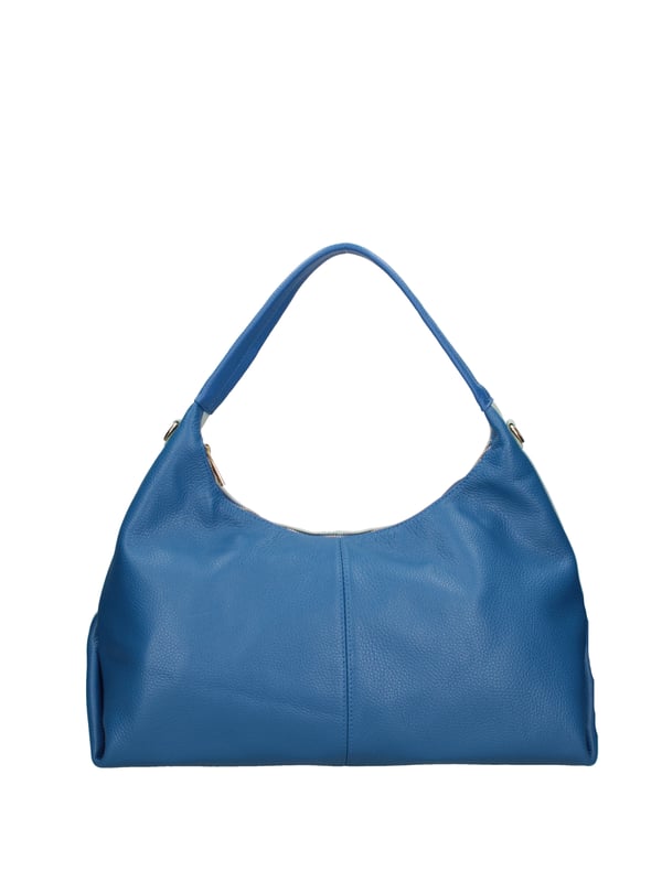 Damen-Umhängetasche mit Reißverschluss. eine Innentasche mit Reißverschluss und zwei offene Innentaschen. fehlende Außentaschen. verstellbarer und abnehmbarer Schultergurt aus Leder. Ledergriff. ein Innenfach. Umhängetasche | Außenmaterial für Damen, gefüttert mit 70 % Baumwolle – innen 30 % Polyester. Maße: 45x30x16 cm. Hergestellt in Italien