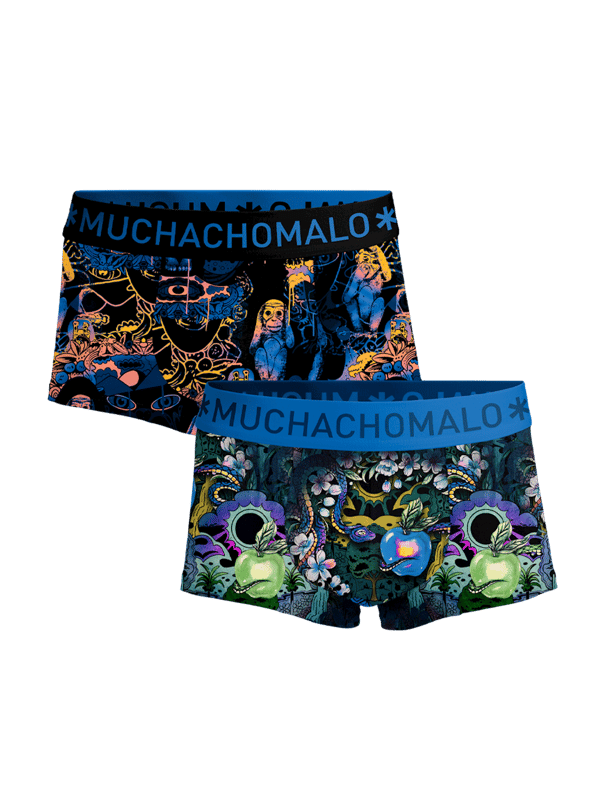 Die Boxershorts/Unterhosen von Muchachomalo sitzen wie angegossen und sind aus hochwertiger Baumwolle gefertigt. Ein weicher, elastischer Bund mit Logo aus Mikrofaserstoff sorgt für zusätzlichen Komfort.  Spezifikationen • 2 Stück • Normale Passform • Flache Nähte für zusätzlichen Komfort • Weicher Bund mit Muchachomalo-Logo  Wartung • Bei 30 Grad waschen • Nicht im Trockner trocknen • Bei mittlerer Hitze bügeln (2 Punkte)  Warum Muchachomalo? Muchachomalo arbeitet nur mit Fabriken zusammen, die BSCI- und OEKO-TEX-zertifiziert sind. Ziel dieser Fabriken ist es, die Arbeitsbedingungen kontinuierlich zu verbessern. Sie kämpfen für das Recht, eine Gewerkschaft zu gründen, für sichere Arbeitsbedingungen und sind gegen Zwangs- und Kinderarbeit. Sie ermöglichen es Verbrauchern und Unternehmen außerdem, verantwortungsvolle Entscheidungen zu treffen, die unseren Planeten für zukünftige Generationen schützen.