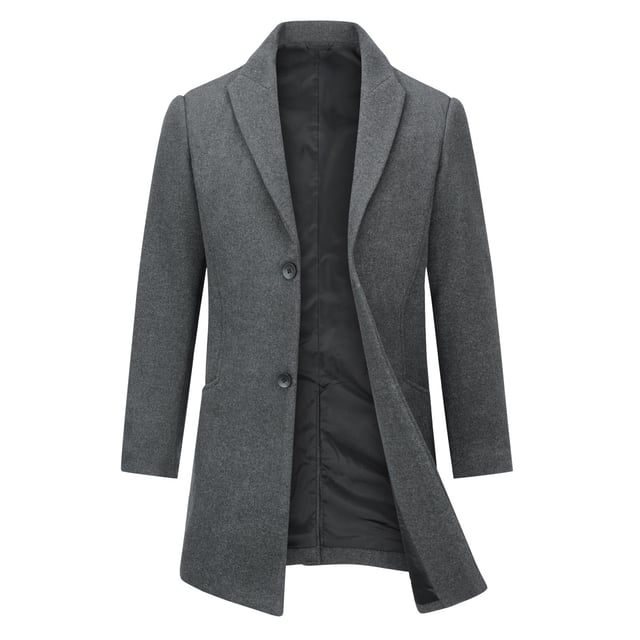 [Materiaalverzorging]

SUPERIEUR MATERIAAL - Wol 30% Polyester 70% Het is comfortabel, ademend, zachter, gladder, gemakkelijker te wassen en behoudt de vorm. Het ademt vrij en absorbeert zweet.

WASVERZORGING - Chemisch reinigen wordt aanbevolen; handwas is beschikbaar, maar met koud water.

VEELZIJDIGE GELEGENHEID - Het is geschikt voor meerdere gelegenheden, zoals het dagelijks leven, zakelijke bijeenkomsten, modieuze feesten, elke grote vakantie, enz.

[Pakket]

1*Jas