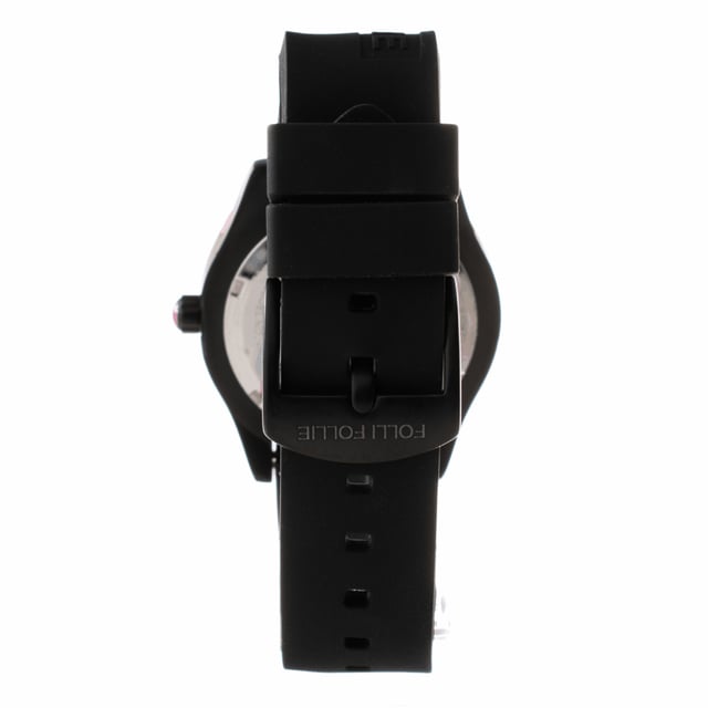 FOLLI FOLLIE WF13Y028ZPP Uhr Frau Quarz• Material: Edelstahl• Glas: Mineral• Armband: Silikon• Farbe: Schwarz Lila• Wasserbeständigkeit: 50 m (5 ATM)• Gehäusegröße: 40 mm