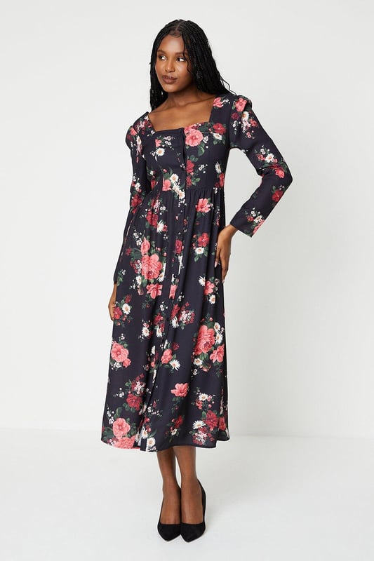 Square neck tea dress on sale