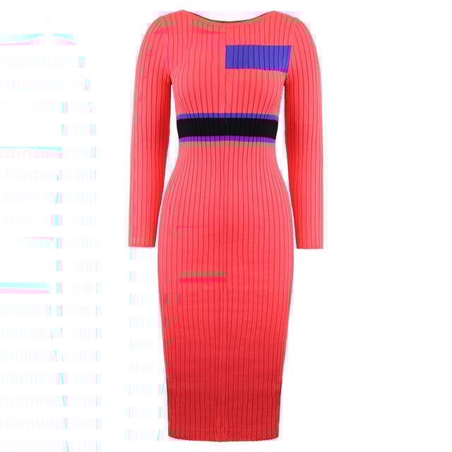 Armani Exchange Vestido Jersey Rosa Azul Negro 3GYA1C YMN2Z 5420