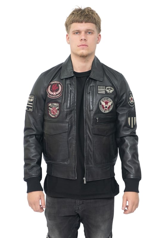Mens Leather Air Force Bomber Jacket Dublin