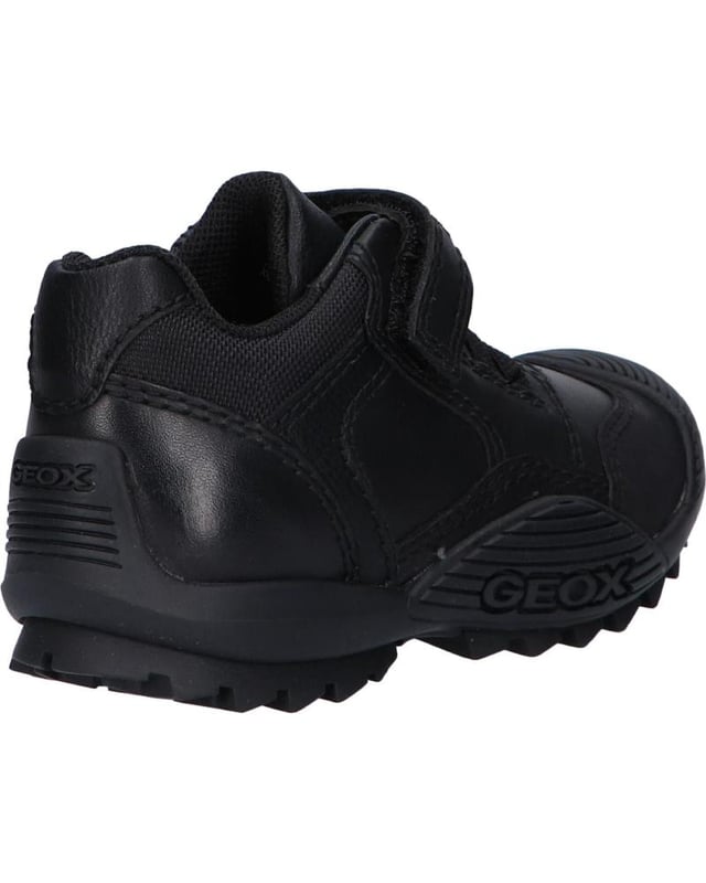 SHOES GEOX FOR BOY J0424B 043ME J SAVAGE Black, Padded insole, Nonslip soles, Flexible sole